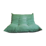 Togo sofa 2 places rehoussé to nine Alcantara Emerald Green