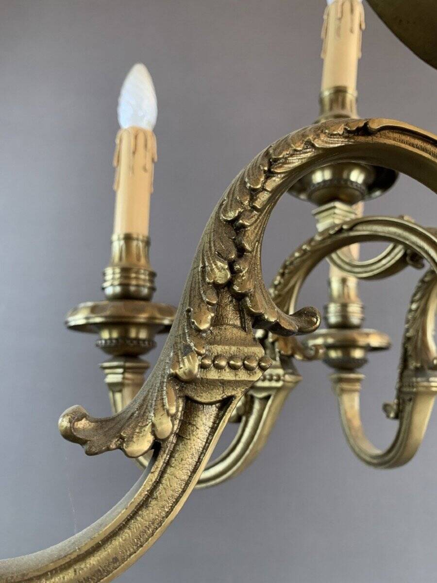 Bronze Chandelier Early 20th Century