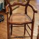 Old Louis Philippe Children's High Chair/cannage