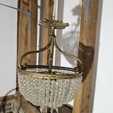 Napoleon III basket chandelier with tassels
