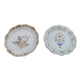 2 plates faience of Nevers decoration Revolutionary