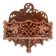 Carved wooden letter holder