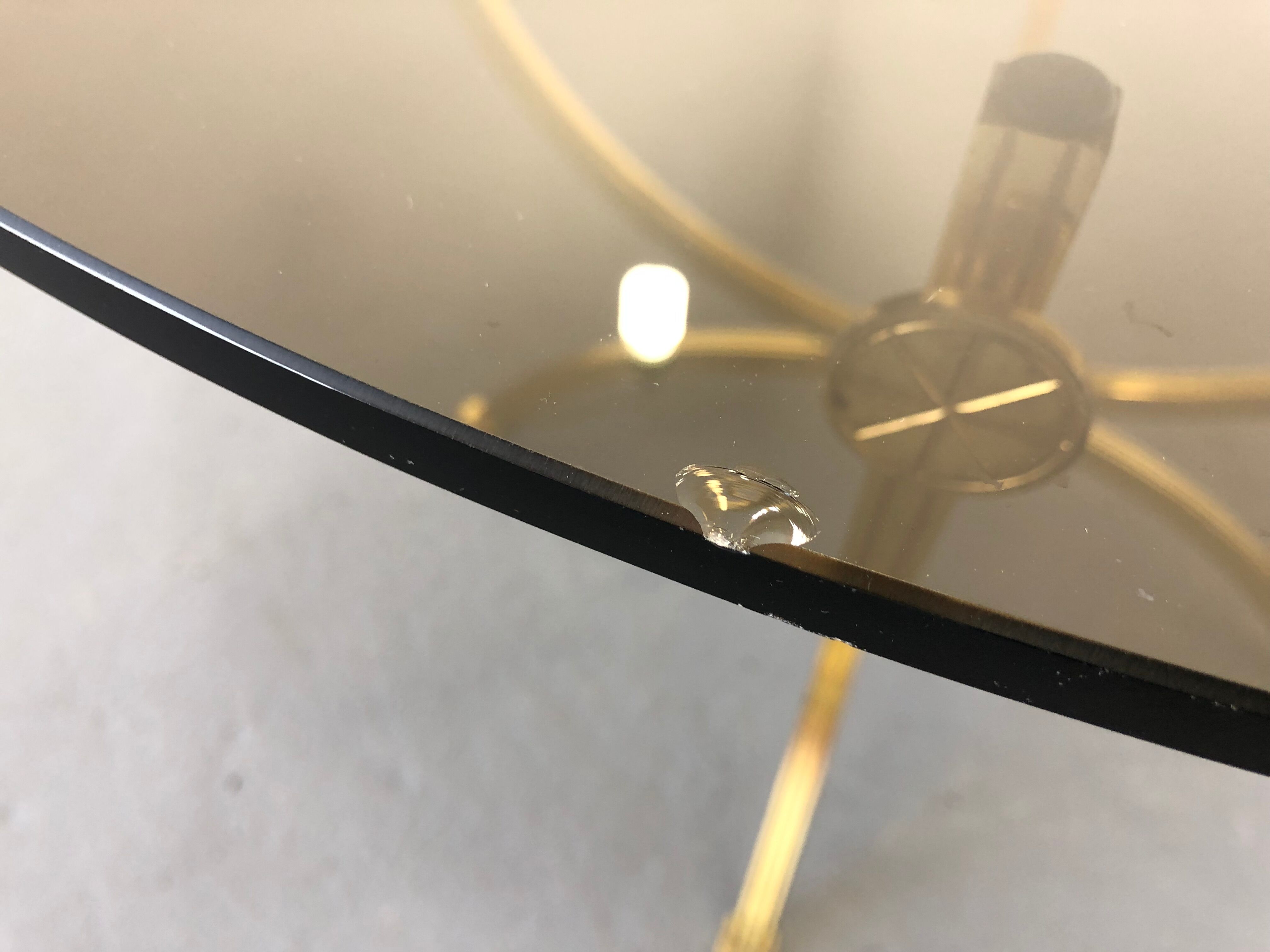 Brass and Smoked Glass Coffee Table,1970s