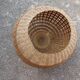 Suspension ball in rattan straw