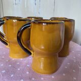 Vintage orange mugs 70s