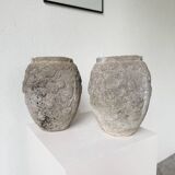 Pair of cement planters, 1900