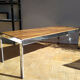 Table basse des années 1970 en métal chromé et palissandre design Howard Miller