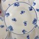 5 assiettes creuses anciennes modèle floral de la manufacture française de Badonviller
