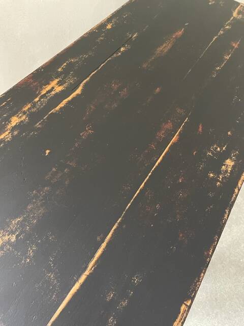 Black patinated table