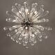 Venetian chandelier "Sputnik" adorned with Murano glass drops, around 1990.