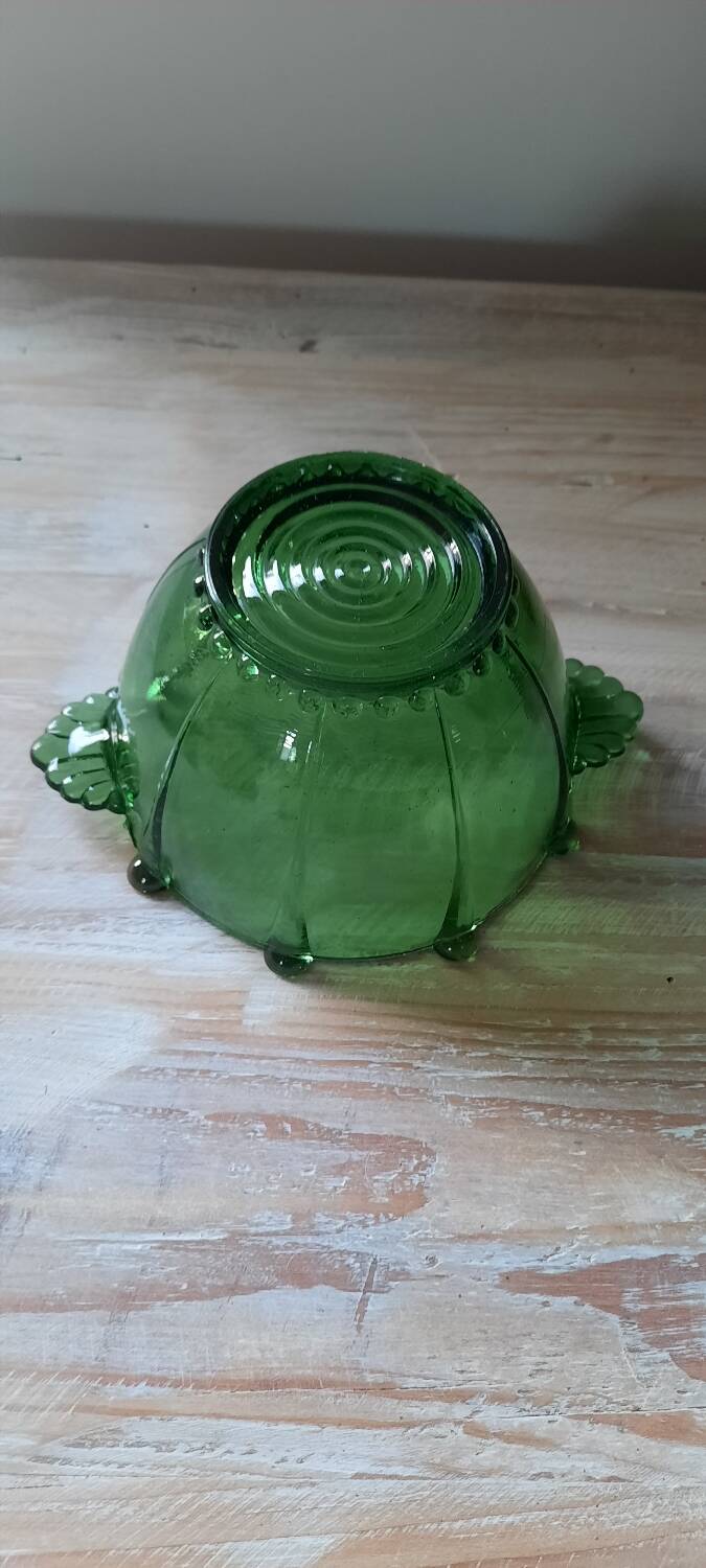 Vintage molded glass bowl
