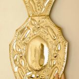 Paire de grands appliques en laiton de style baroque du milieu du siècle suédois.