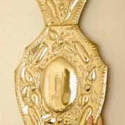 Pair of large baroque style mid-century Swedish brass sconces