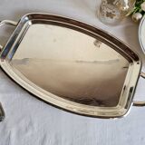 Silver-plated serving dish Quist and its asparagus cradle grid.