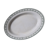 Plat ovale frise lauriers modèle ney