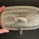 20th century silver-plated butter dish