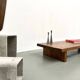 Solid oak coffee table, 1950s