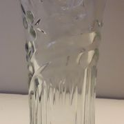 Transparent glass vase