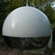 suspension eye ball lacquered white and chrome diameter 26cm