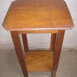 Oak sofa bed table with 2 trays