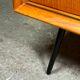 Scandinavian style enfilade in solid teak and pencil feet