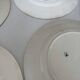 Lot of 4 antique earthenware plates from 1950, Saint Amand - plates bl