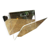 Vintage plexiglass magazine holder