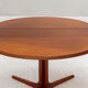 Round to oval danish dining table, Denmark, 1960’s