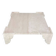 Large square coffee table in travertine by Claude Berraldacci. 1990s. France.