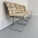 Set of 4 old Saporiti Italia chairs from the 1970s, Ernes design