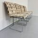 Set of 4 old Saporiti Italia chairs from the 1970s, Ernes design