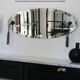 Bevelled mirror in Art Deco style, 1940s-50s.
