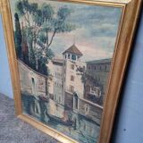 Huile sut toile "Vue de Venise", école vénitienne