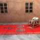 Tapis Marocain Boujad rouge - 443 x 203 cm