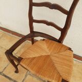 Regence chairs in straw-covered oak