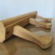 “stella” wall coat rack in solid beech from the 70s