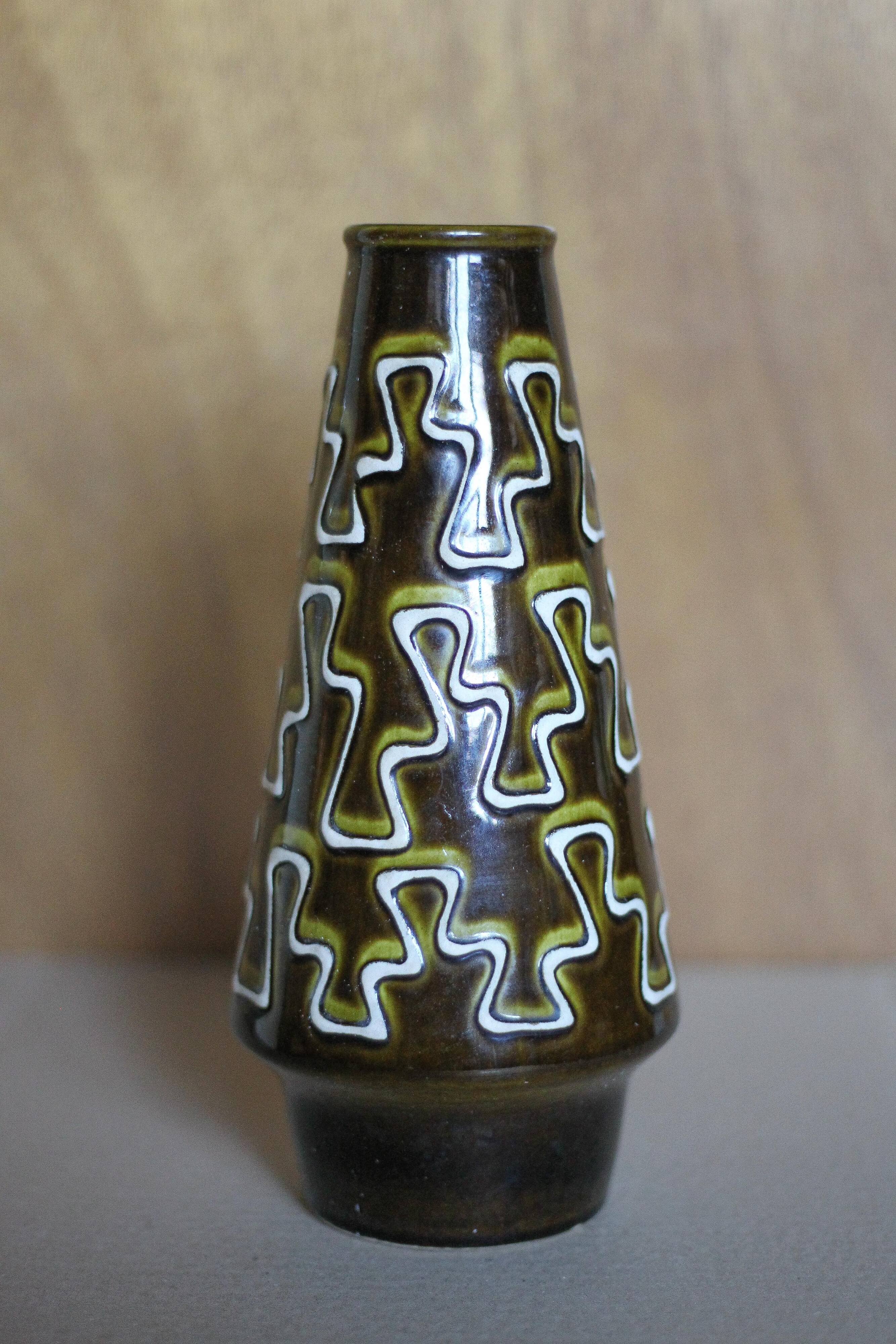 West Germany ceramic vase 2001/25, decorative vase, flower pot