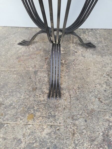 Table low wrought iron era art deco 1930/40