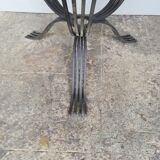 Table low wrought iron era art deco 1930/40