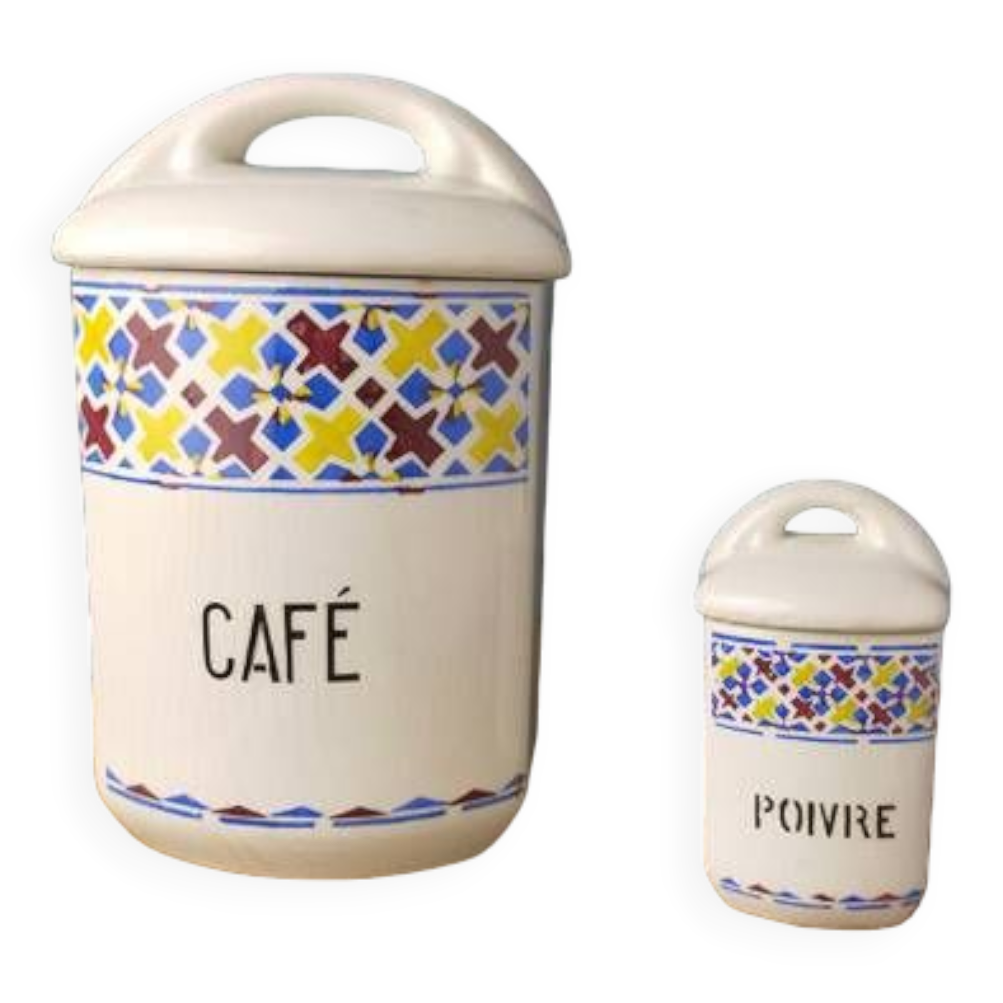 2 coffee pepper spice jars