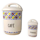 2 coffee pepper spice jars