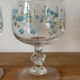 Vintage ensemble de 3 verres à pied grand format eau Arcopal véronica