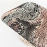 Vintage veined marble coffee table. Fully restored. Italy, 1910s.