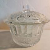 Glass sugar bowl