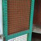 Wood workshop cabinet and mesh doors