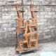 Series of 10 casala children's chairs in vintage light wood