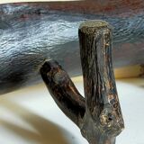 Art-Popular brutalist wall coat holder in solid wood