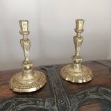 19th century bronze candlestick