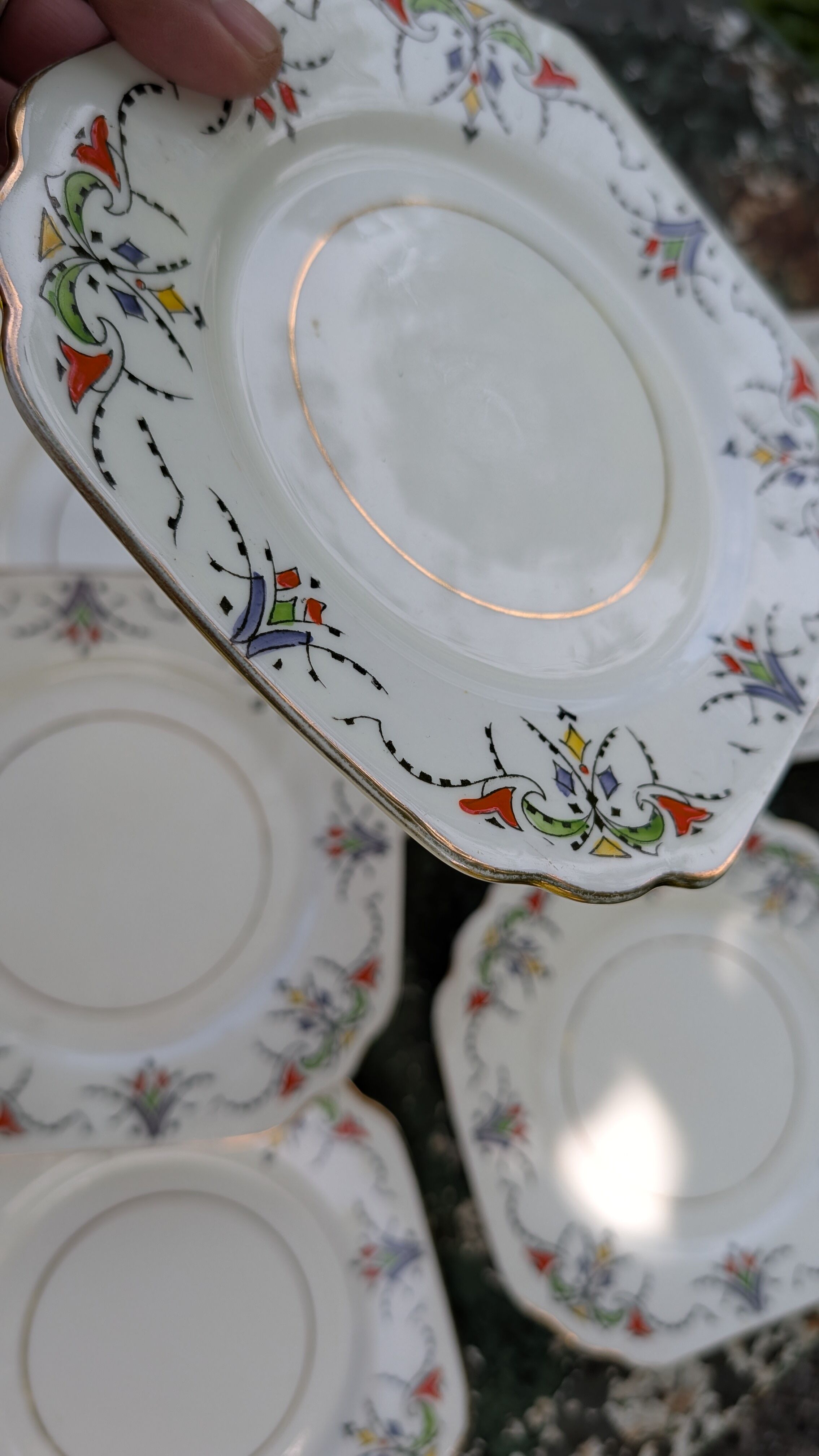 Art Deco English plates Gladstone