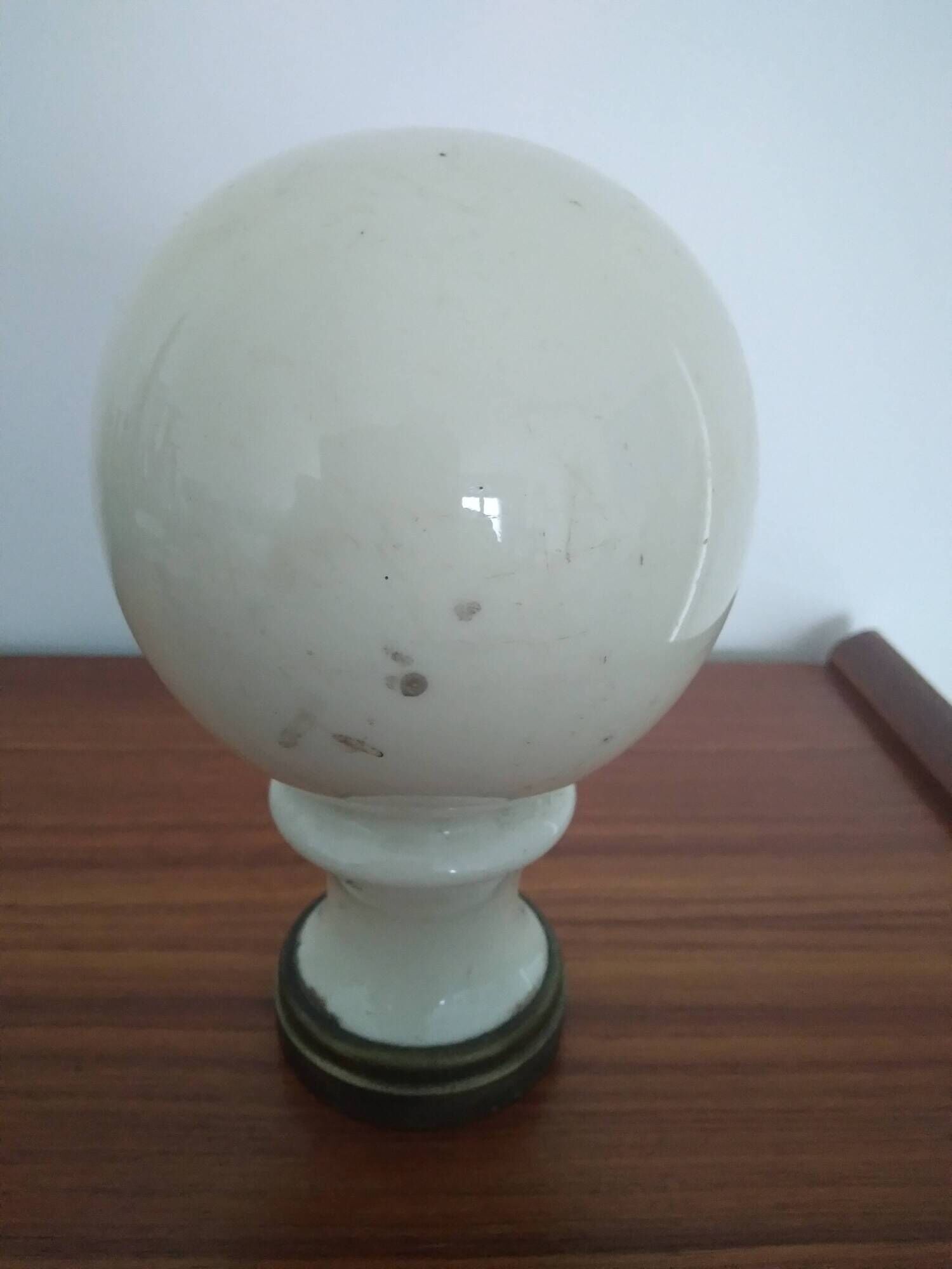 Napoleon III style porcelain and bronze staircase ball